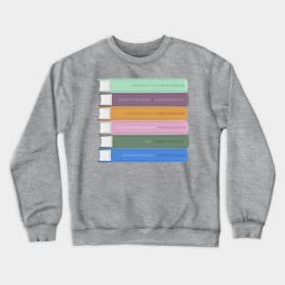 Haruki Murakami Book Spine Design - Book Lovers Gift Crewneck Sweatshirt